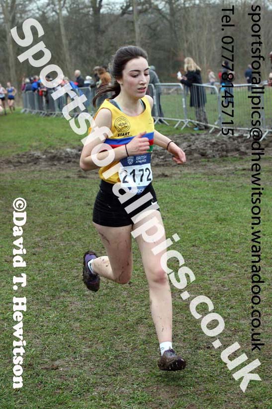 Womens under-17s Inter Counties Cross Country, Prestwold Hall, Loughborough. Photo: David T. Hewitson/Sports for All Pics